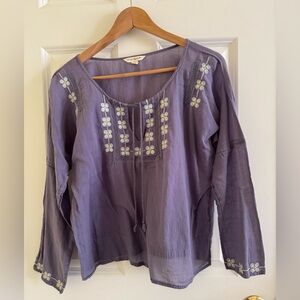 American Eagle Outfitters  Embroidered Blouse